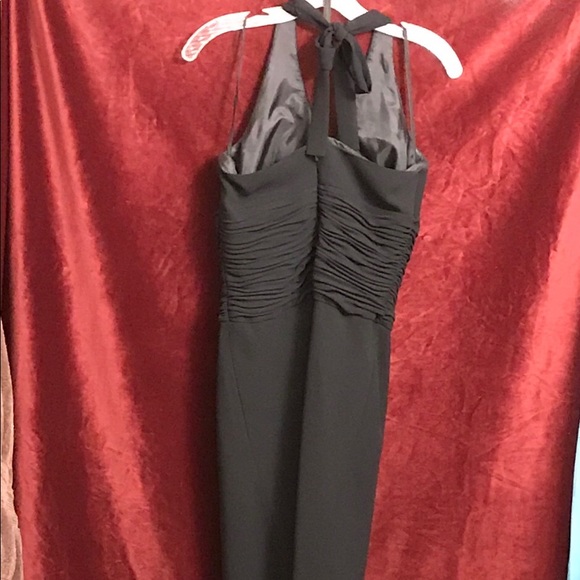 ⭐️3 for $29 VTG Jones NY Sexy Halter Black Midi Dress NWT - Picture 2 of 7